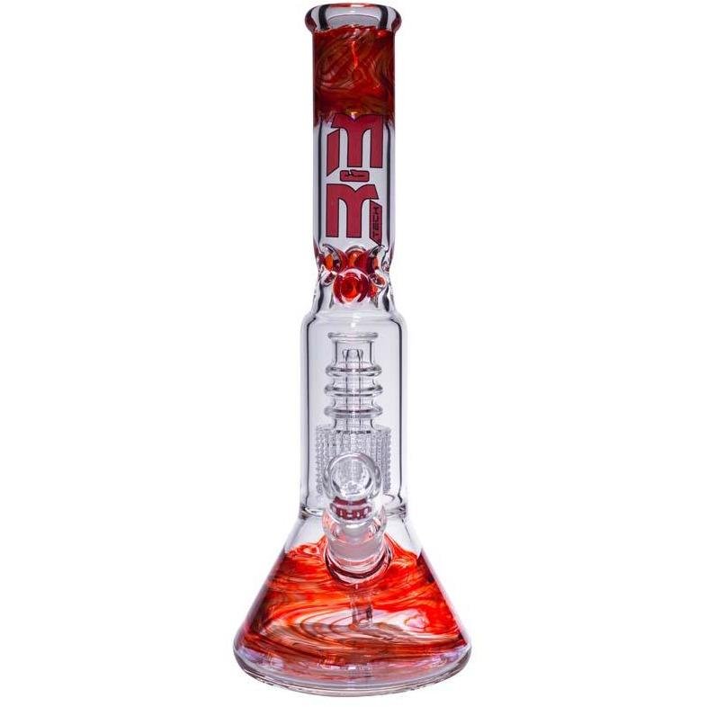 Fortified 24K Gold Chandelier Beaker By M&M Tech - M&M Tech Glass