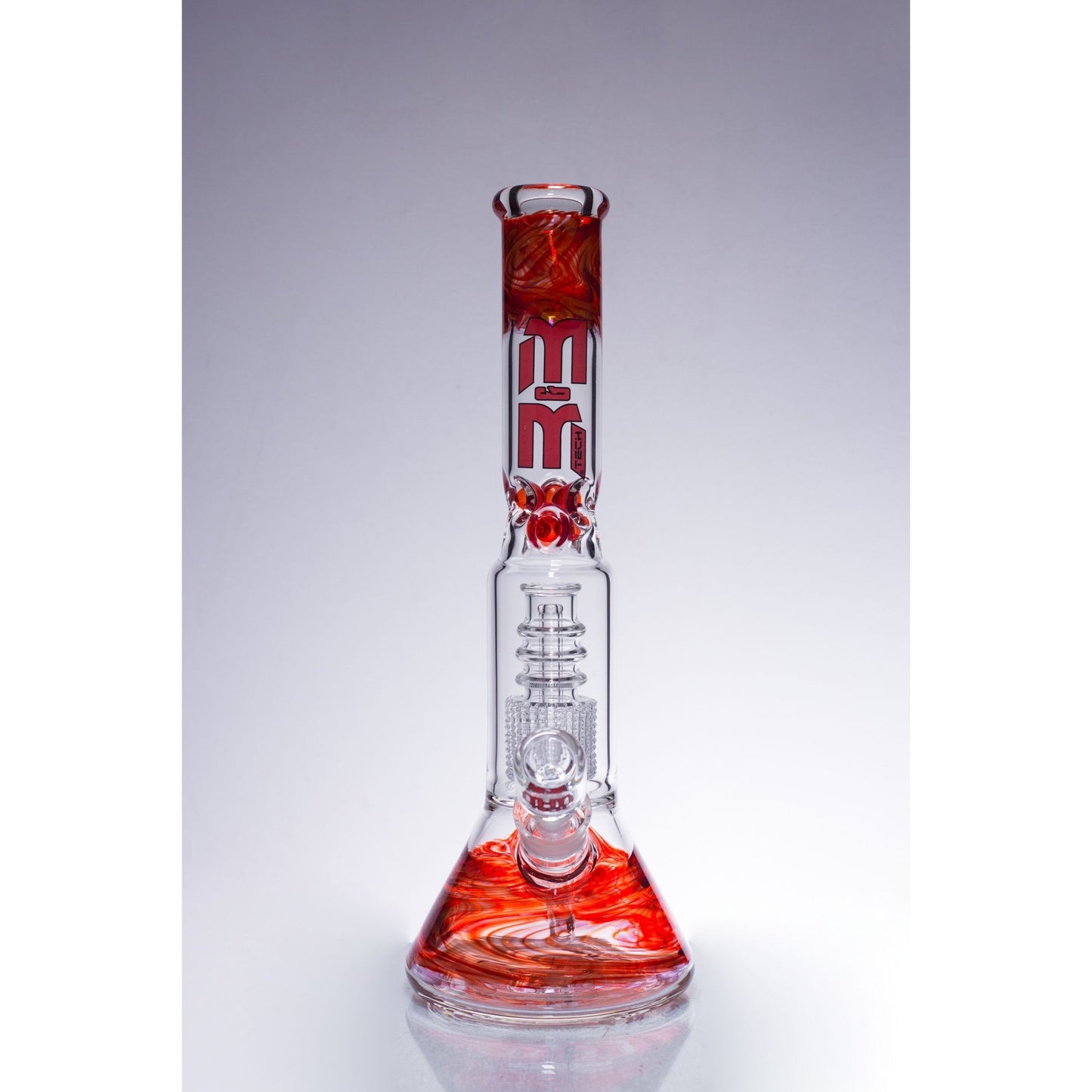 Fortified 24K Gold Chandelier Beaker By M&M Tech - M&M Tech Glass