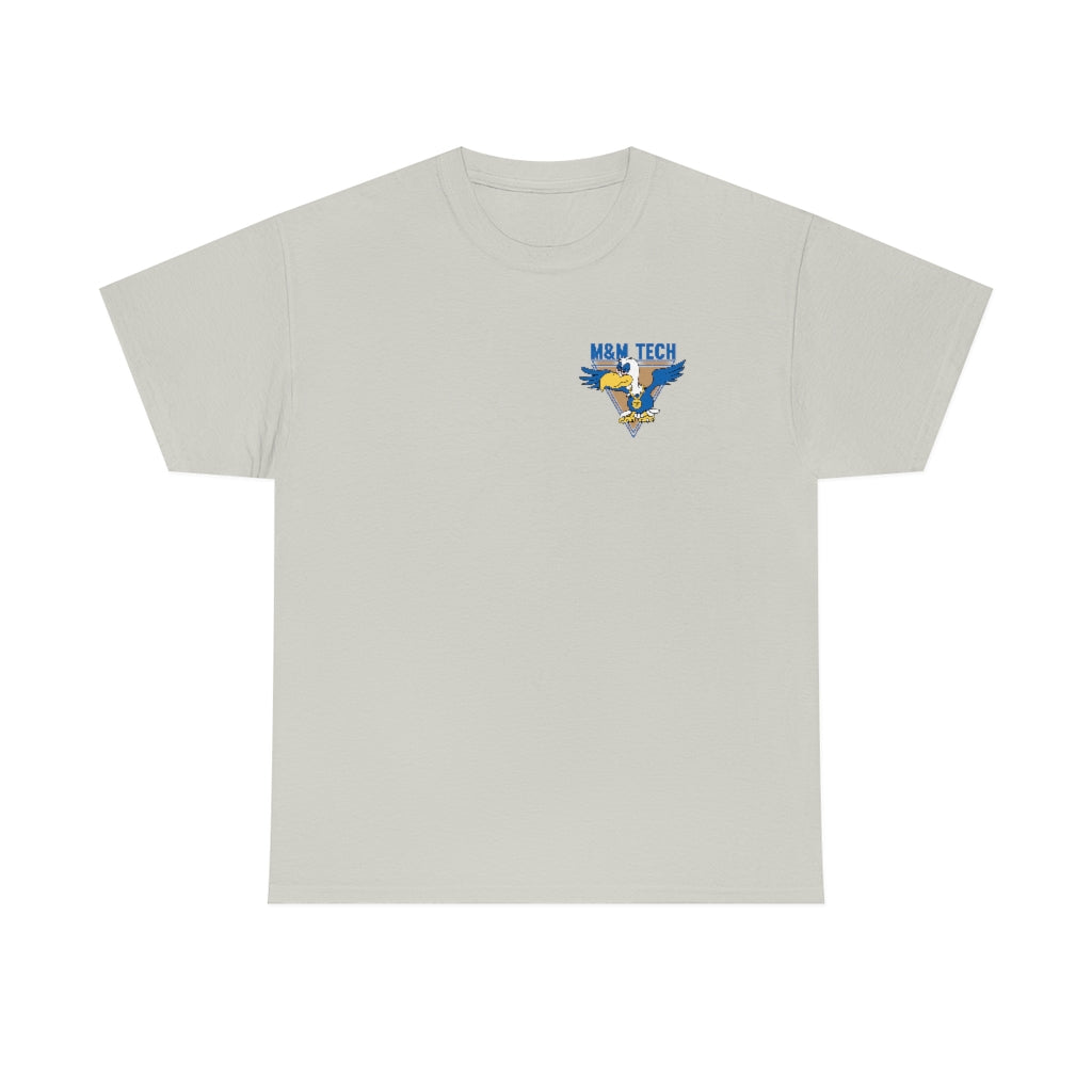 M&M Tech Blue Bird Unisex Heavy Cotton Tee - M&M Tech Glass