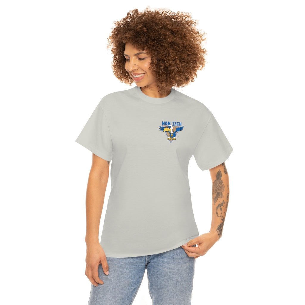 M&M Tech Blue Bird Unisex Heavy Cotton Tee - M&M Tech Glass