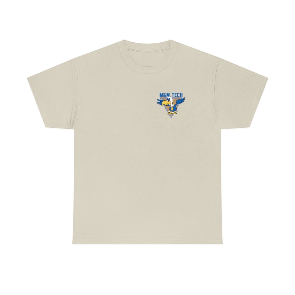M&M Tech Blue Bird Unisex Heavy Cotton Tee - M&M Tech Glass