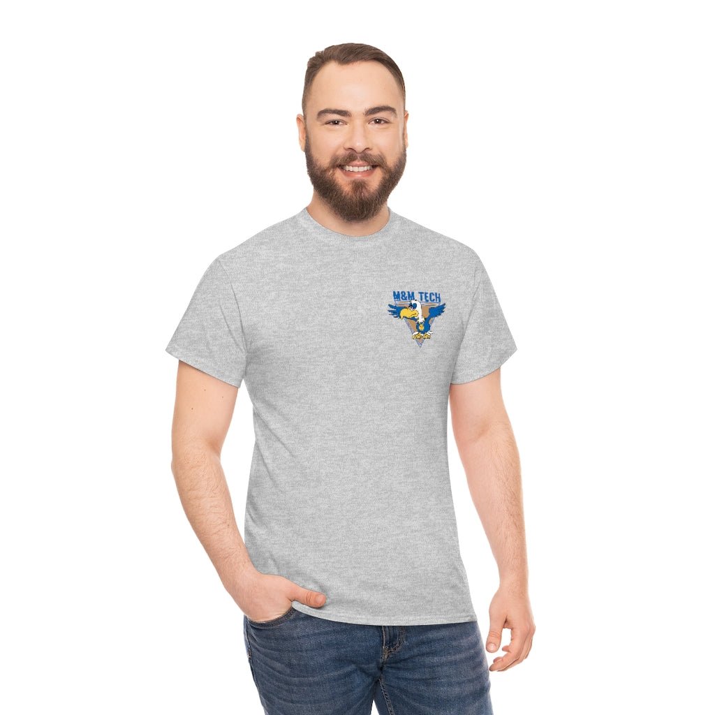 M&M Tech Blue Bird Unisex Heavy Cotton Tee - M&M Tech Glass