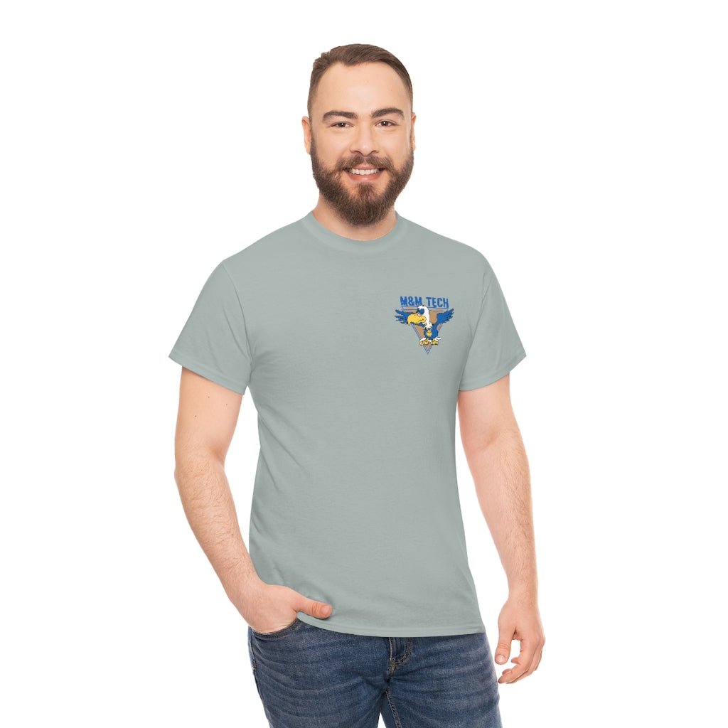 M&M Tech Blue Bird Unisex Heavy Cotton Tee - M&M Tech Glass