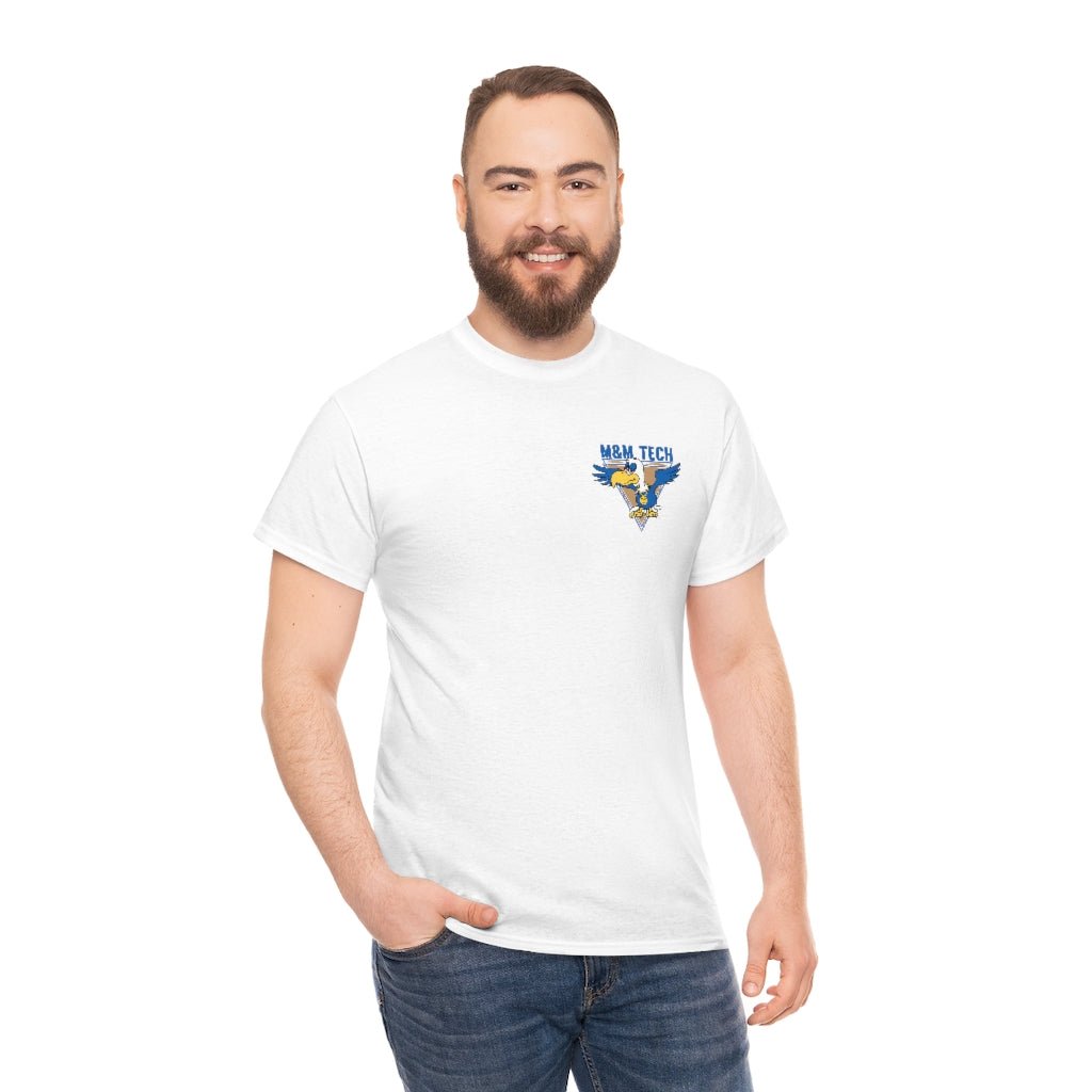 M&M Tech Blue Bird Unisex Heavy Cotton Tee - M&M Tech Glass