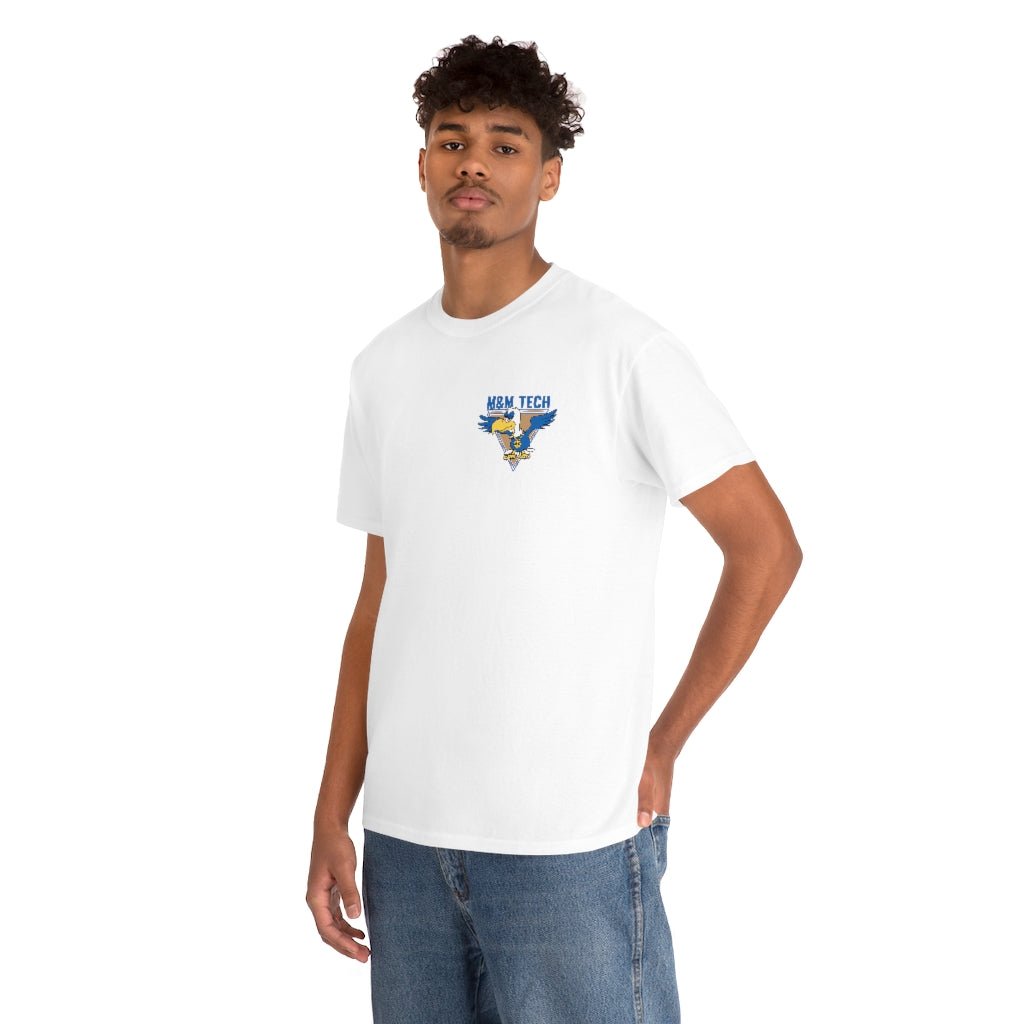 M&M Tech Blue Bird Unisex Heavy Cotton Tee - M&M Tech Glass