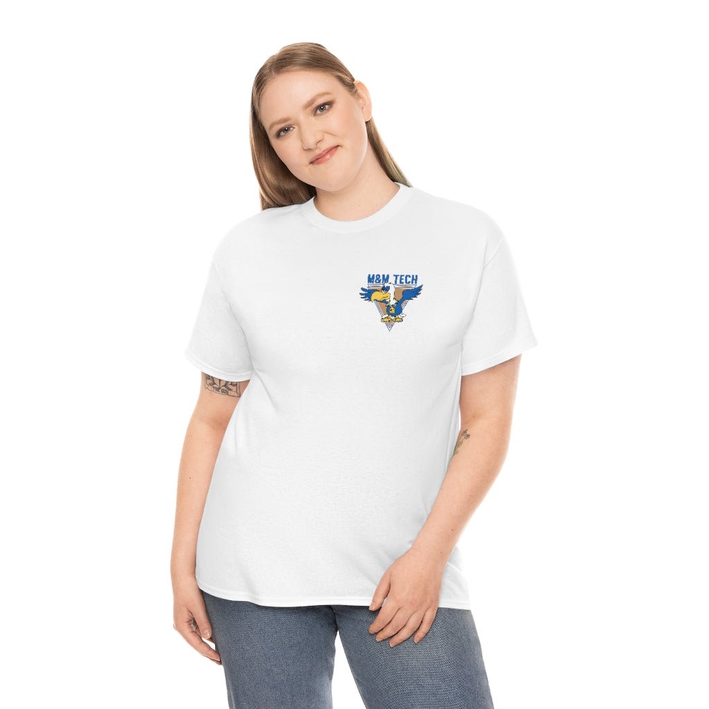 M&M Tech Blue Bird Unisex Heavy Cotton Tee - M&M Tech Glass