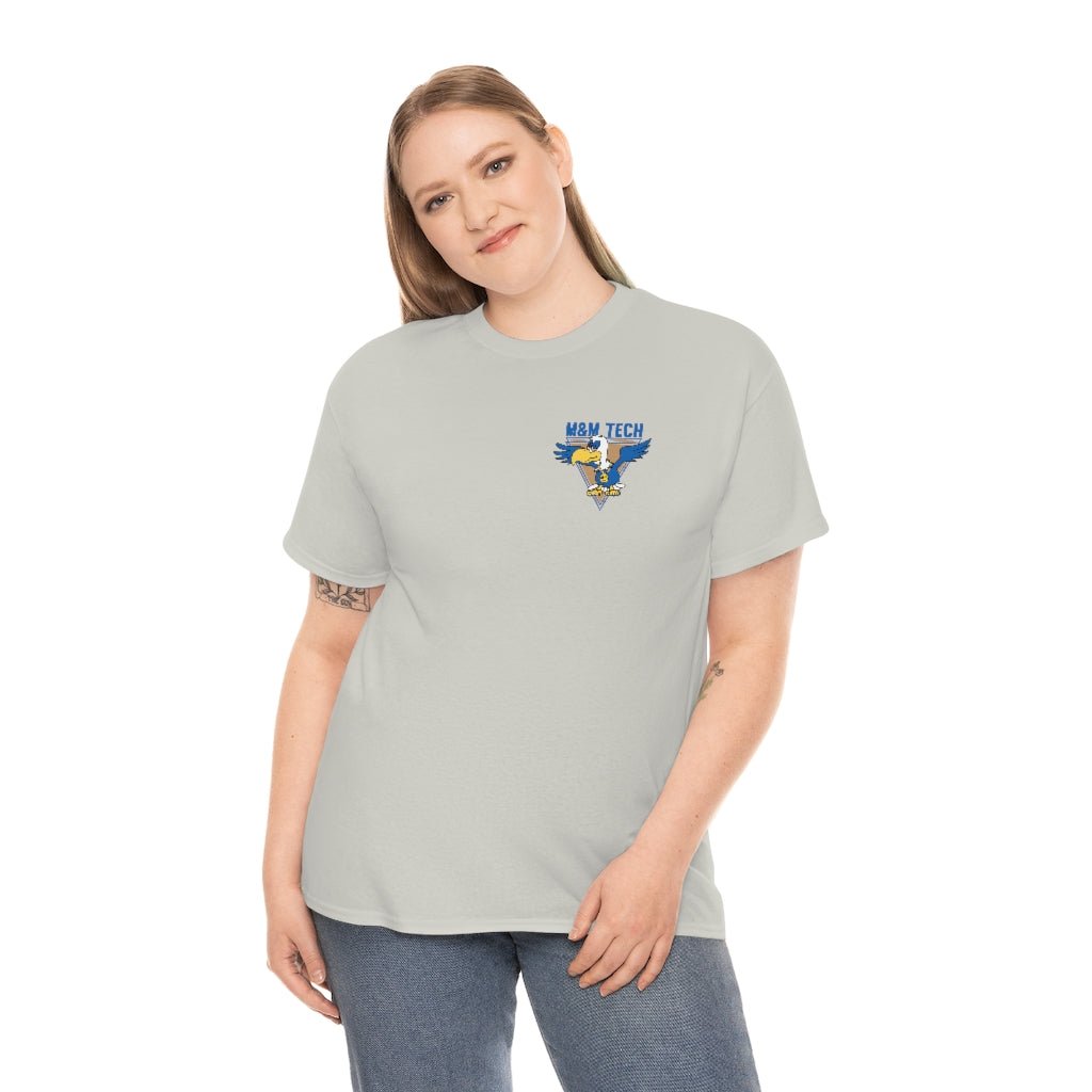 M&M Tech Blue Bird Unisex Heavy Cotton Tee - M&M Tech Glass