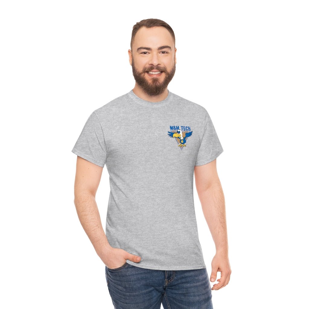 M&M Tech Blue Bird Unisex Heavy Cotton Tee - M&M Tech Glass