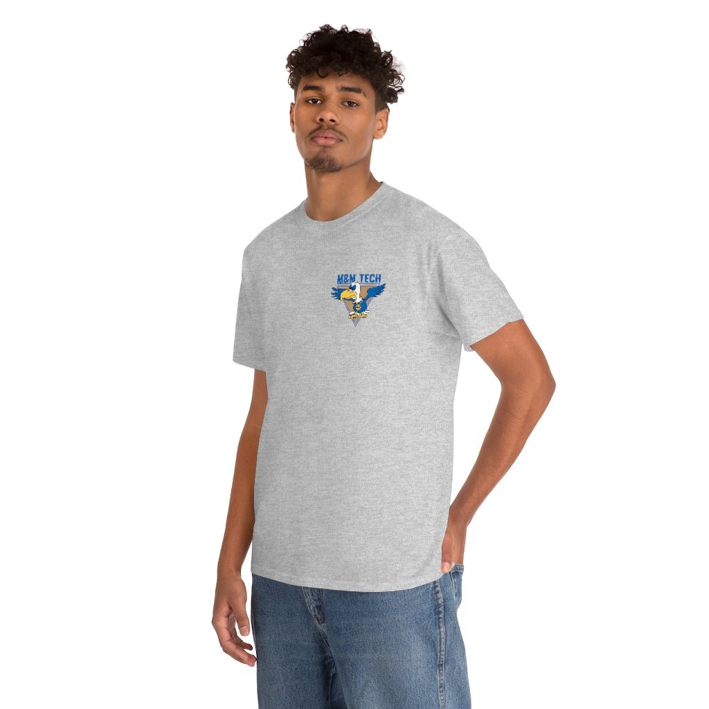 M&M Tech Blue Bird Unisex Heavy Cotton Tee - M&M Tech Glass