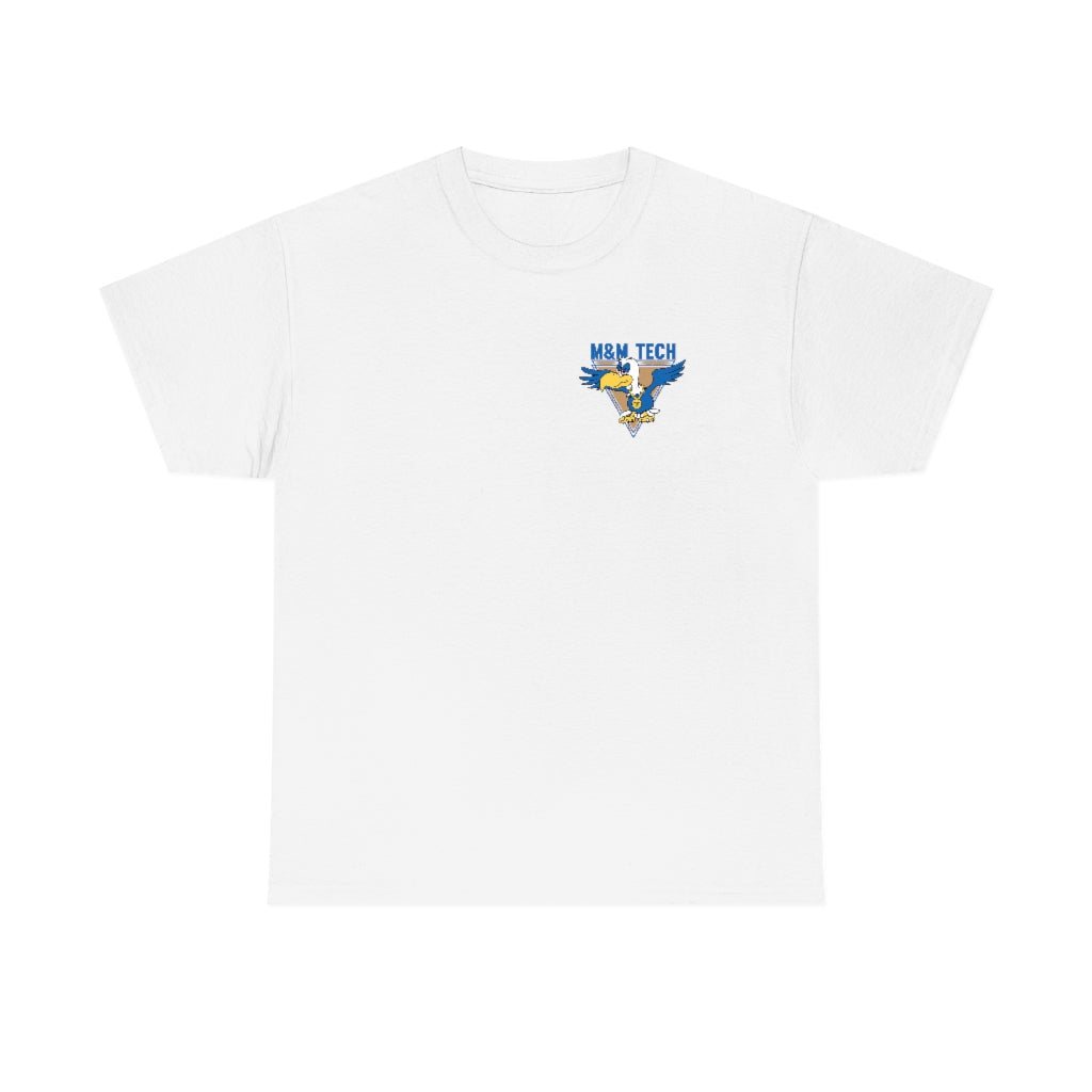 M&M Tech Blue Bird Unisex Heavy Cotton Tee - M&M Tech Glass