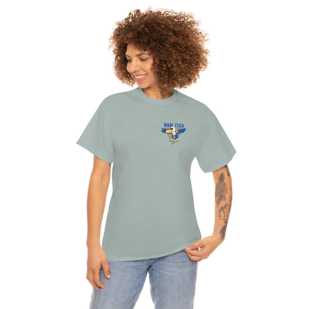M&M Tech Blue Bird Unisex Heavy Cotton Tee - M&M Tech Glass