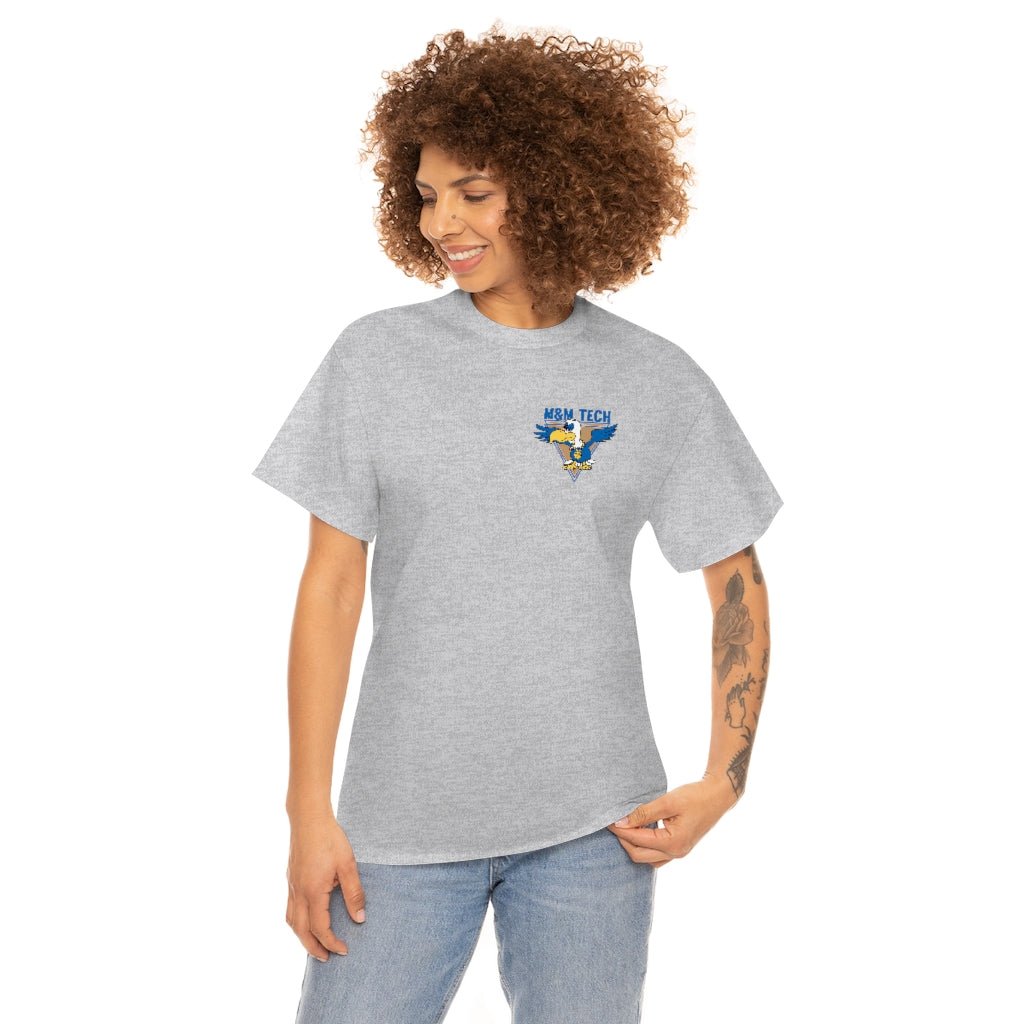 M&M Tech Blue Bird Unisex Heavy Cotton Tee - M&M Tech Glass