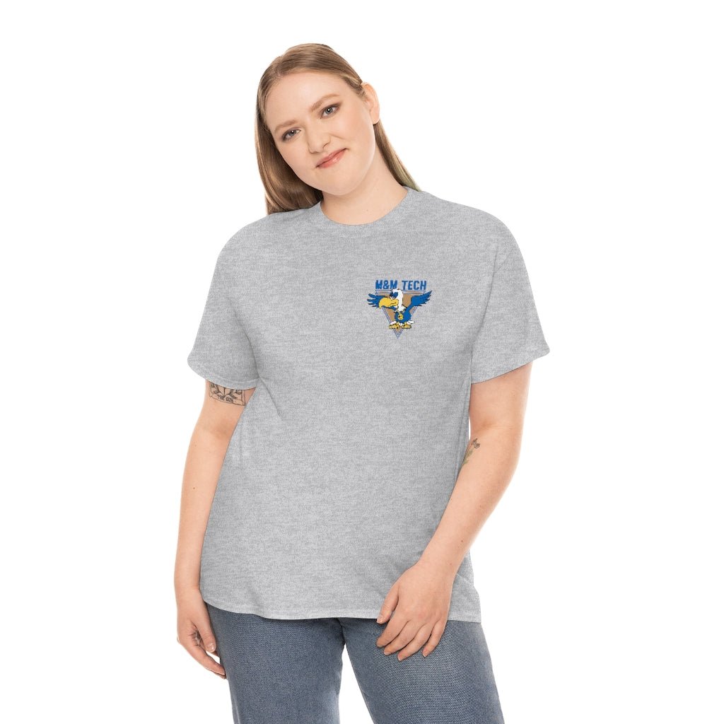 M&M Tech Blue Bird Unisex Heavy Cotton Tee - M&M Tech Glass