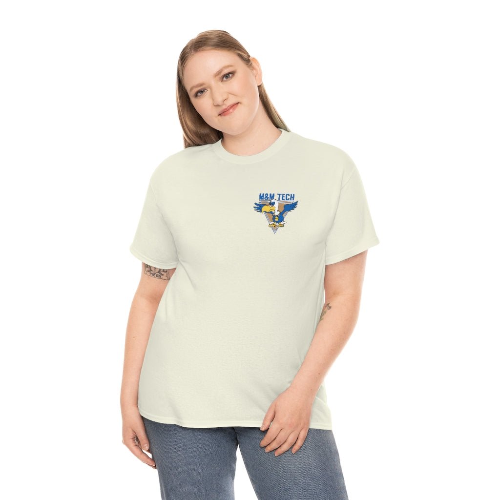 M&M Tech Blue Bird Unisex Heavy Cotton Tee - M&M Tech Glass