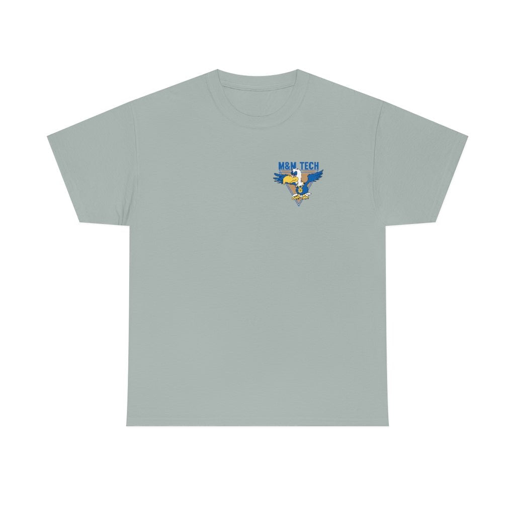 M&M Tech Blue Bird Unisex Heavy Cotton Tee - M&M Tech Glass