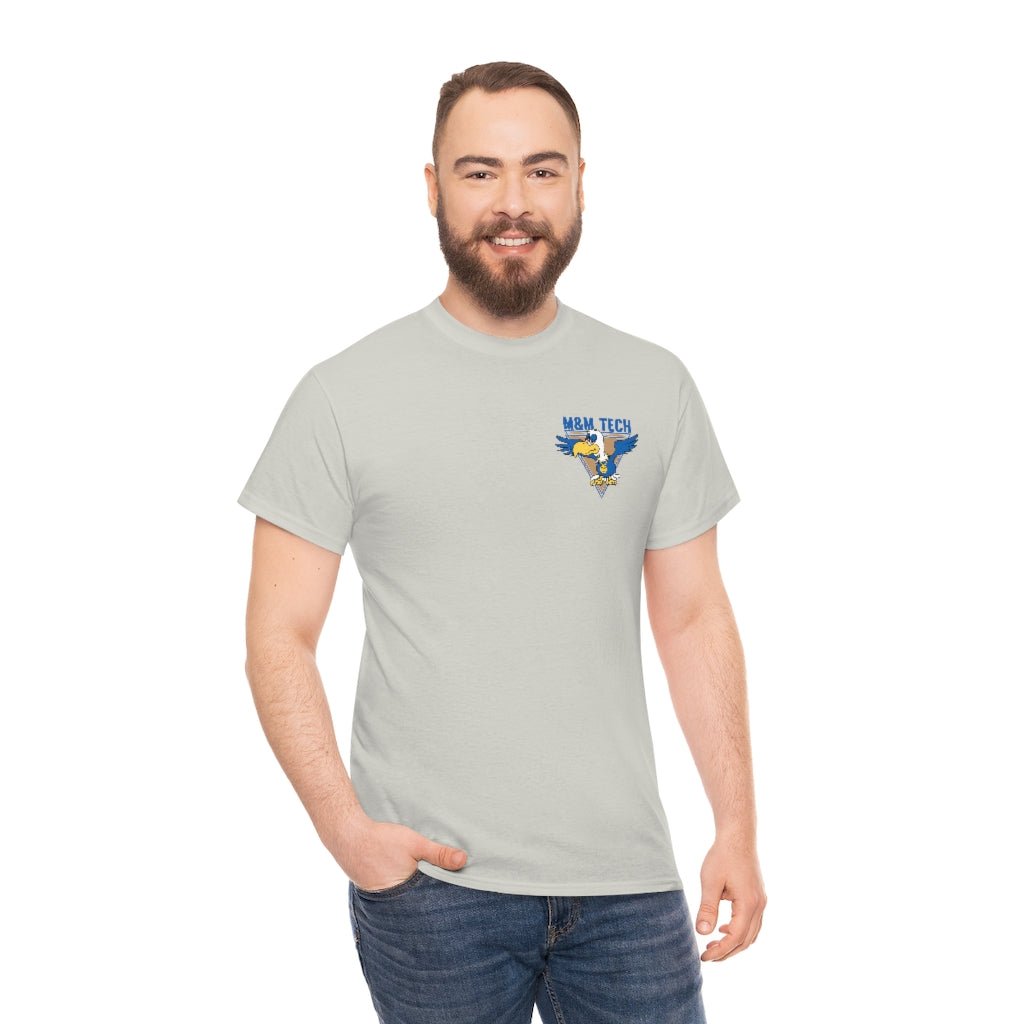 M&M Tech Blue Bird Unisex Heavy Cotton Tee - M&M Tech Glass