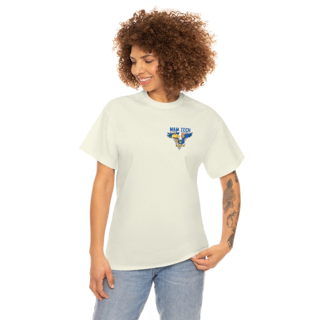 M&M Tech Blue Bird Unisex Heavy Cotton Tee - M&M Tech Glass