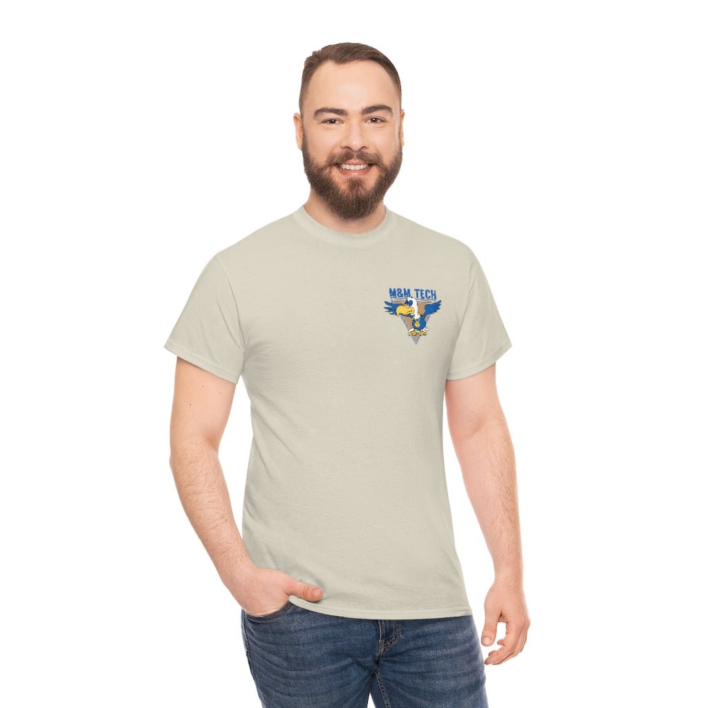M&M Tech Blue Bird Unisex Heavy Cotton Tee - M&M Tech Glass