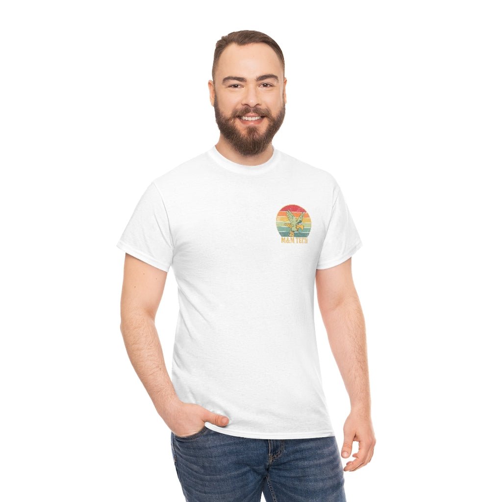 M&M Tech Color Eagle Unisex Heavy Cotton Tee - M&M Tech Glass