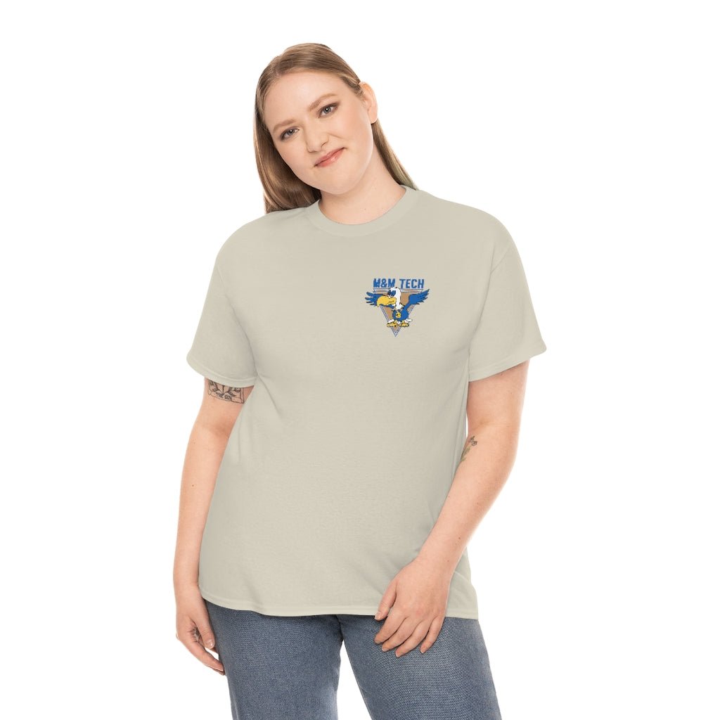 M&M Tech Blue Bird Unisex Heavy Cotton Tee - M&M Tech Glass