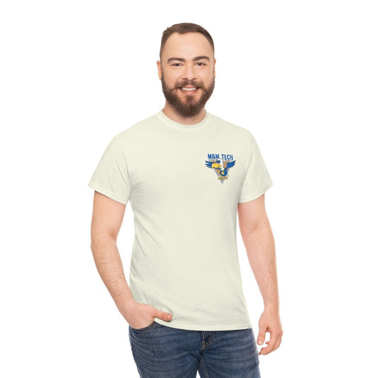 M&M Tech Blue Bird Unisex Heavy Cotton Tee - M&M Tech Glass
