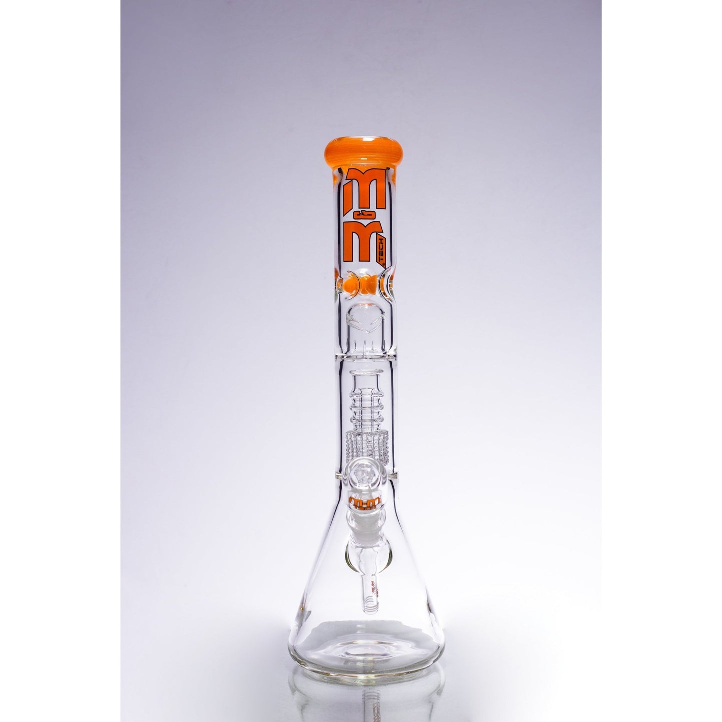 Waterpipe Chandelier Color Ring Beaker by M&M Tech - M&M Tech Glass