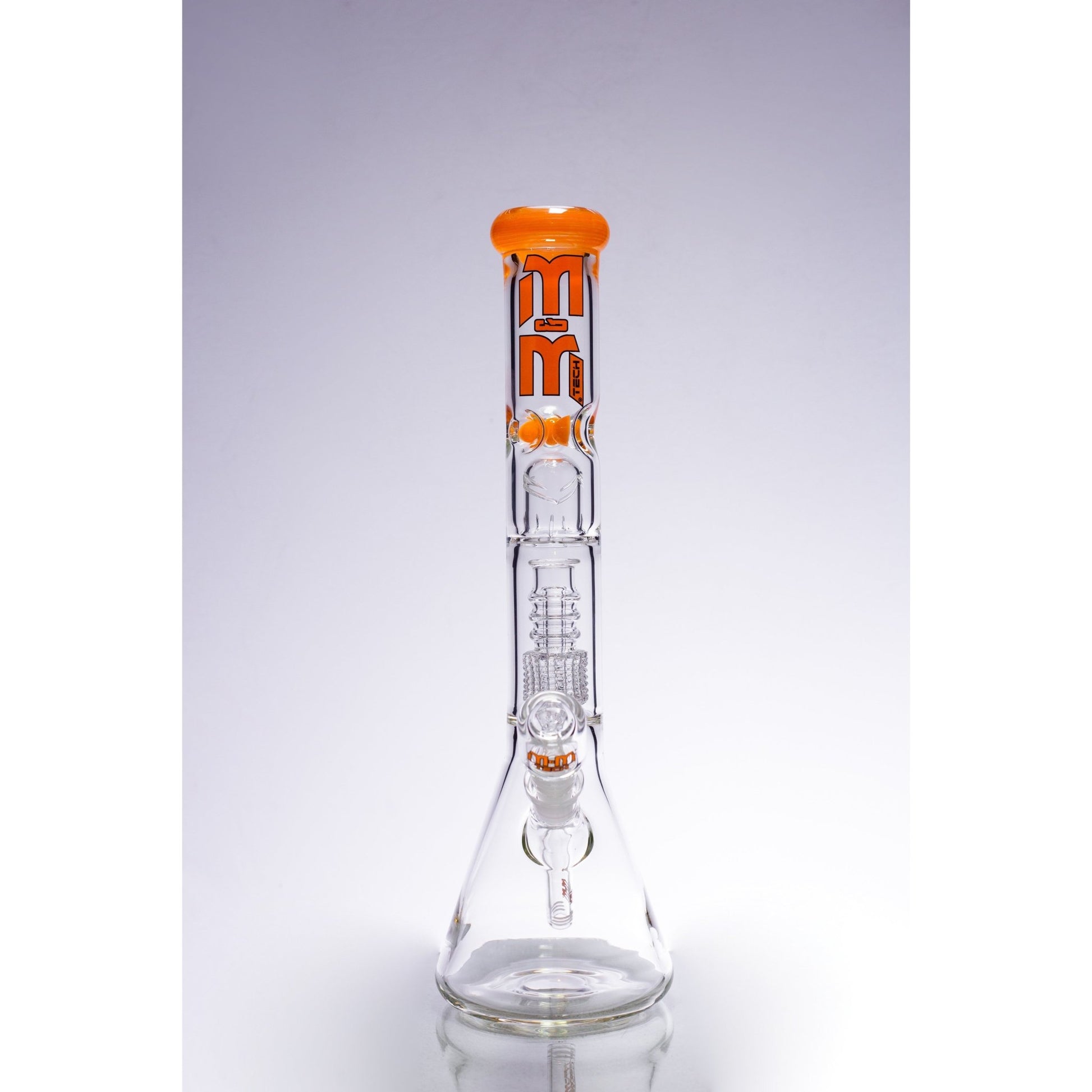 Waterpipe Chandelier Color Ring Beaker by M&M Tech - M&M Tech Glass