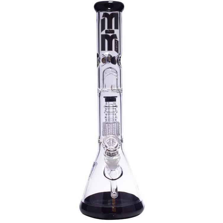Waterpipe Chandelier Color Ring Beaker by M&M Tech - M&M Tech Glass