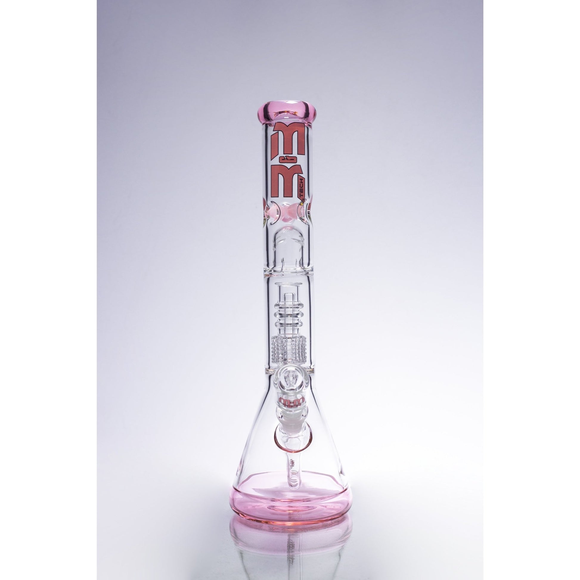 Waterpipe Chandelier Color Ring Beaker by M&M Tech - M&M Tech Glass