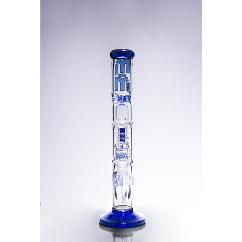 Image of Waterpipe Chandelier Color Ring Straight Tube by M&M Tech - M&M Tech Glass