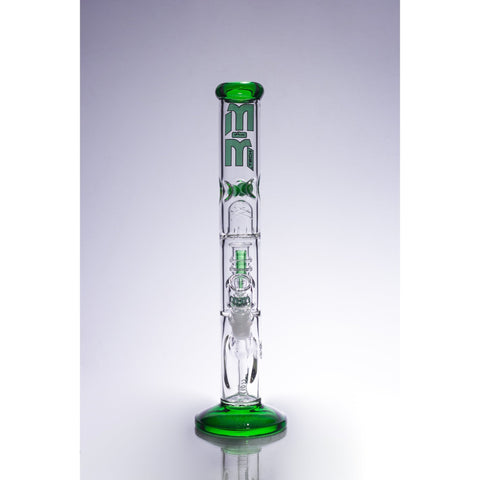 Image of Waterpipe Chandelier Color Ring Straight Tube by M&M Tech - M&M Tech Glass
