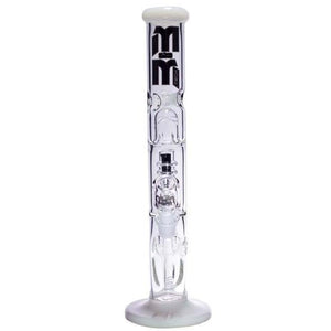 Waterpipe Chandelier Color Ring Straight Tube by M&M Tech - M&M Tech Glass