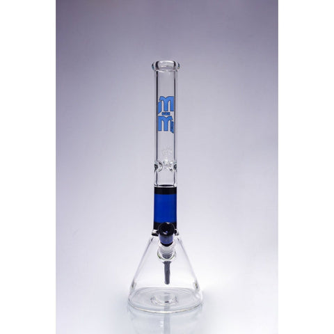 Image of Waterpipe Color Ring Fortress Beaker by M&M Tech - M&M Tech Glass