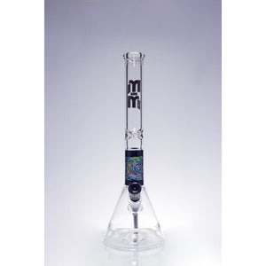 Waterpipe Color Ring Fortress Beaker by M&M Tech - M&M Tech Glass