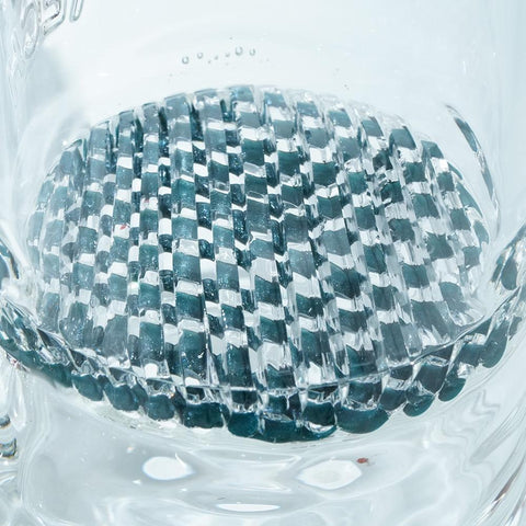 Image of Waterpipe Lattice Straight Tube By M&M Tech - M&M Tech Glass
