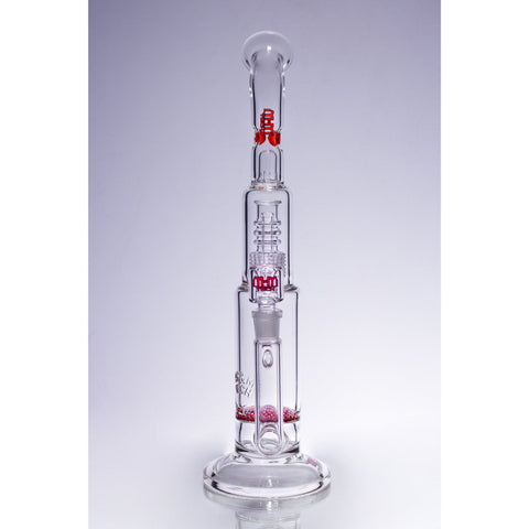 Image of Waterpipe Latticeandelier Bent Neck by M&M Tech - M&M Tech Glass