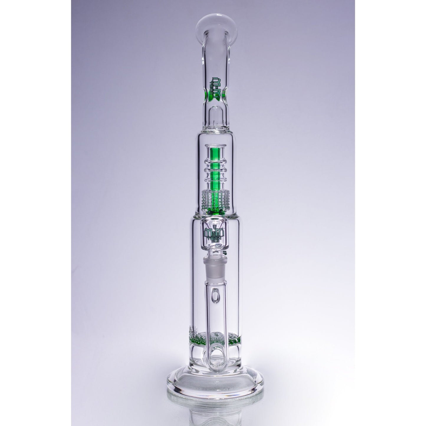 Waterpipe Latticeandelier Bent Neck by M&M Tech - M&M Tech Glass