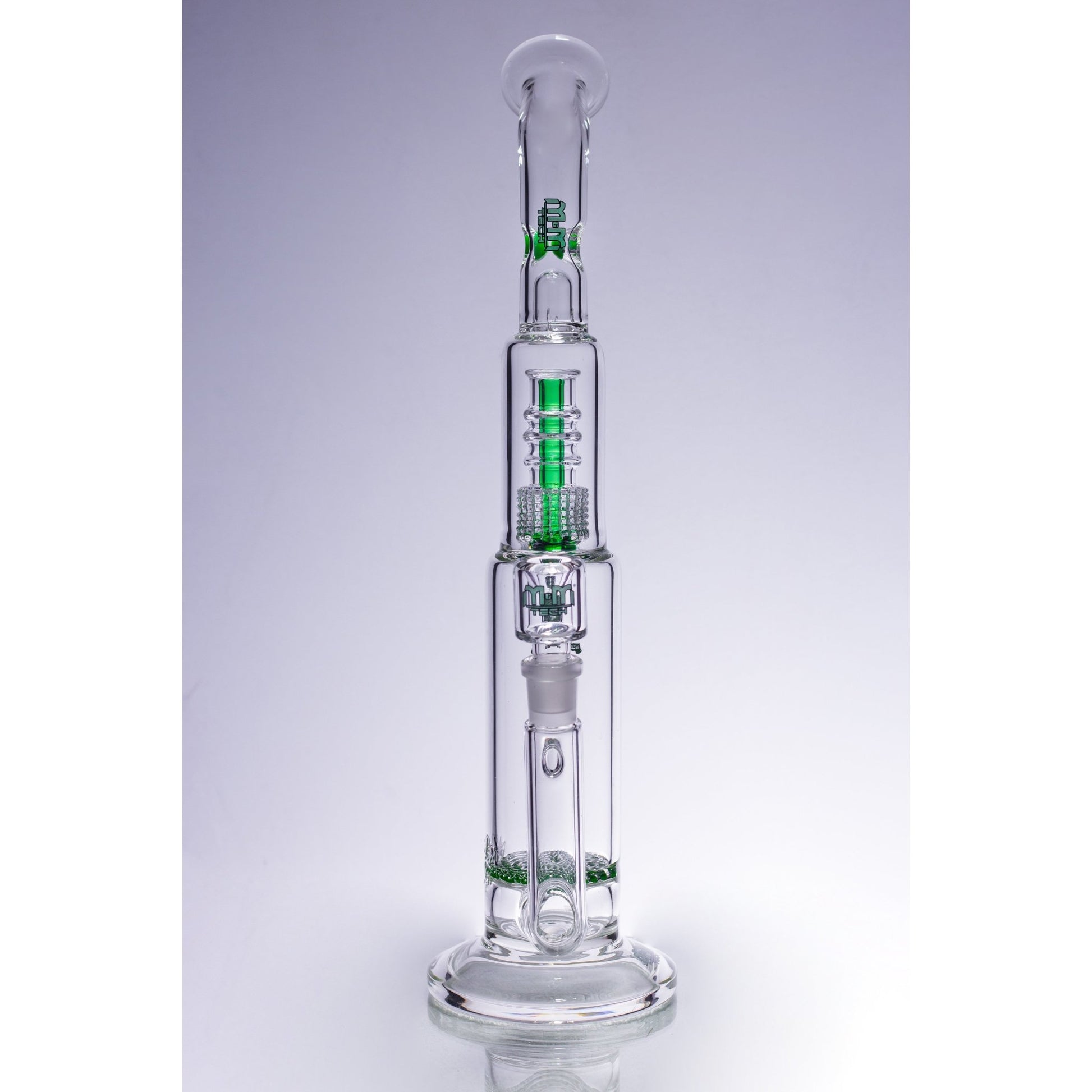 Waterpipe Latticeandelier Bent Neck by M&M Tech - M&M Tech Glass