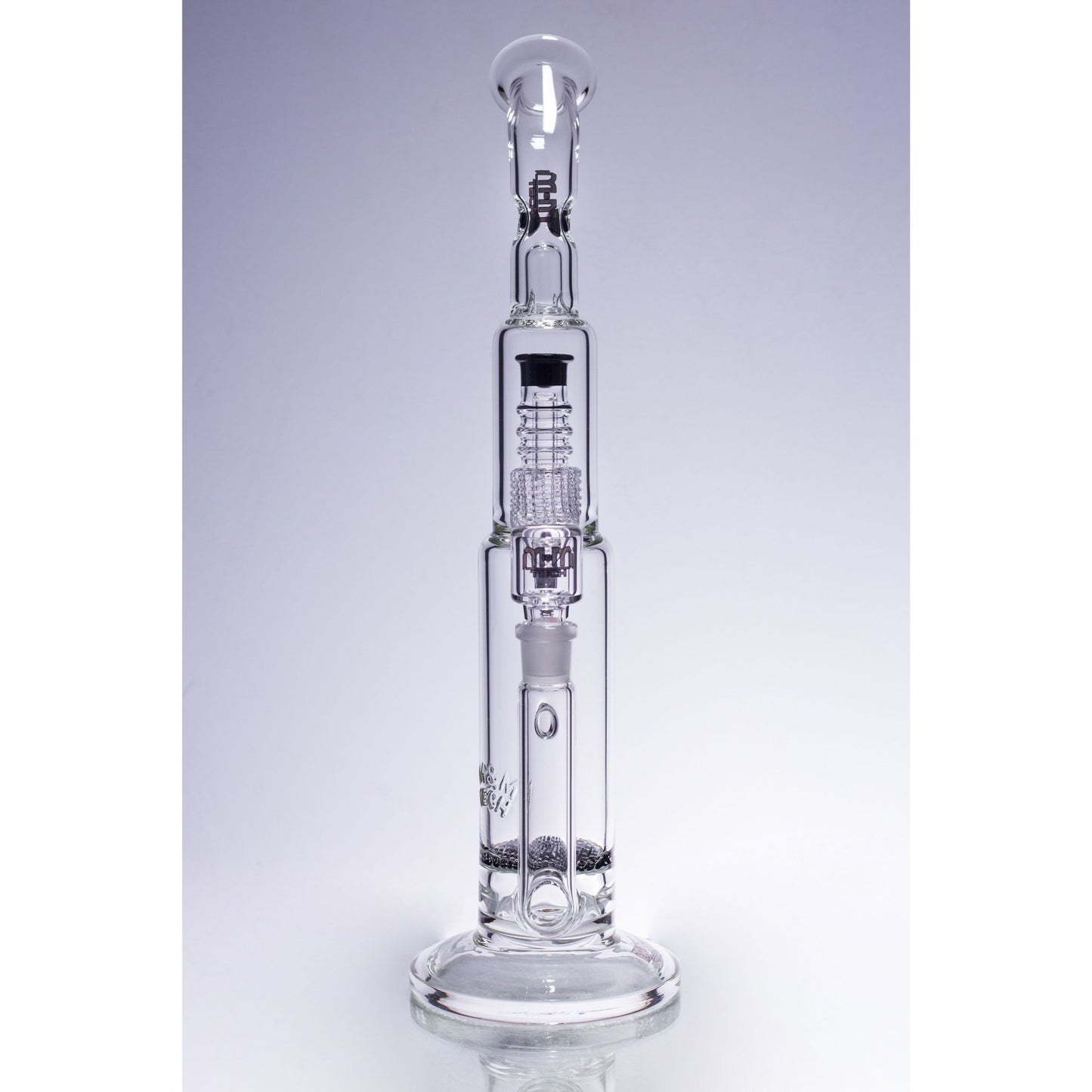 Waterpipe Latticeandelier Bent Neck by M&M Tech - M&M Tech Glass