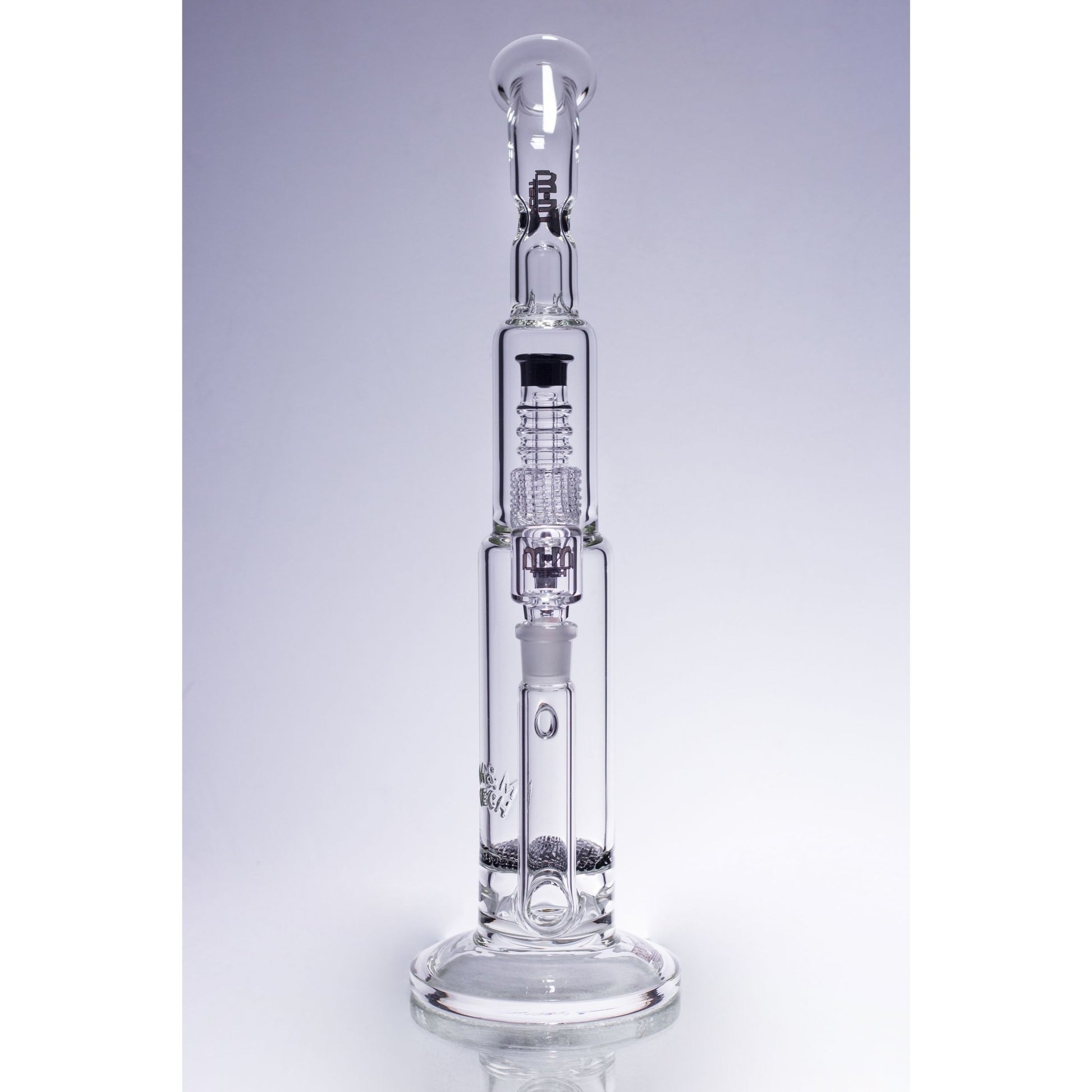 Waterpipe Latticeandelier Bent Neck by M&M Tech - M&M Tech Glass