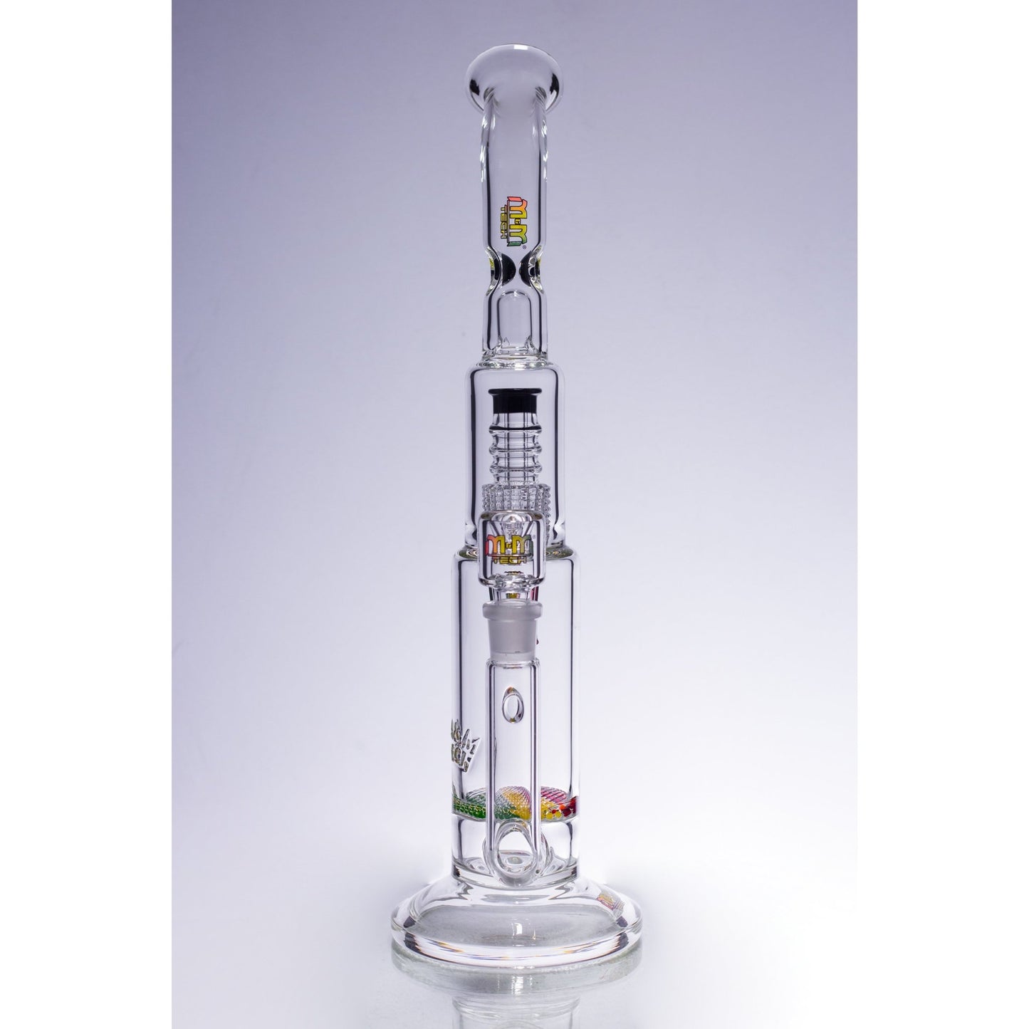 Waterpipe Latticeandelier Bent Neck by M&M Tech - M&M Tech Glass