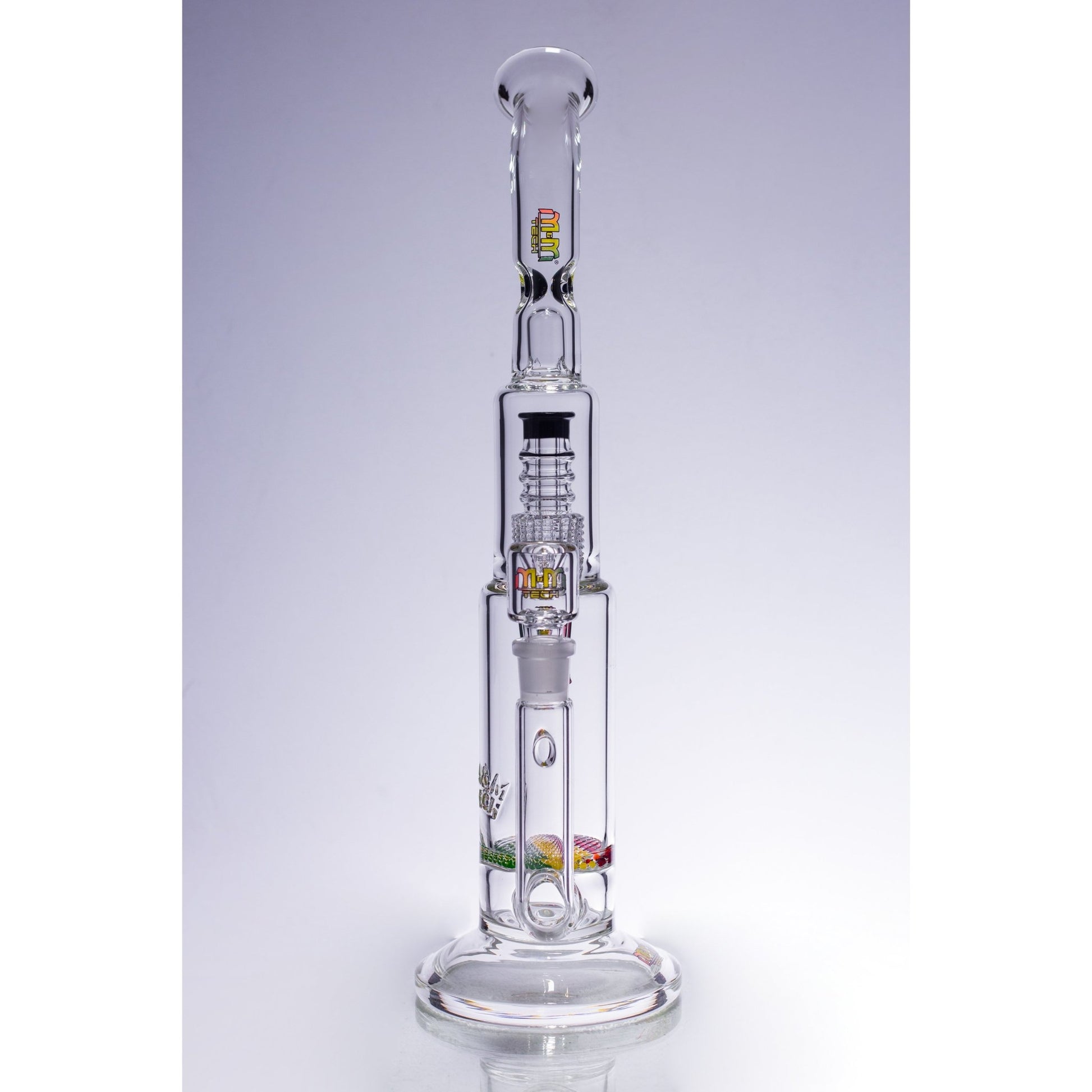 Waterpipe Latticeandelier Bent Neck by M&M Tech - M&M Tech Glass