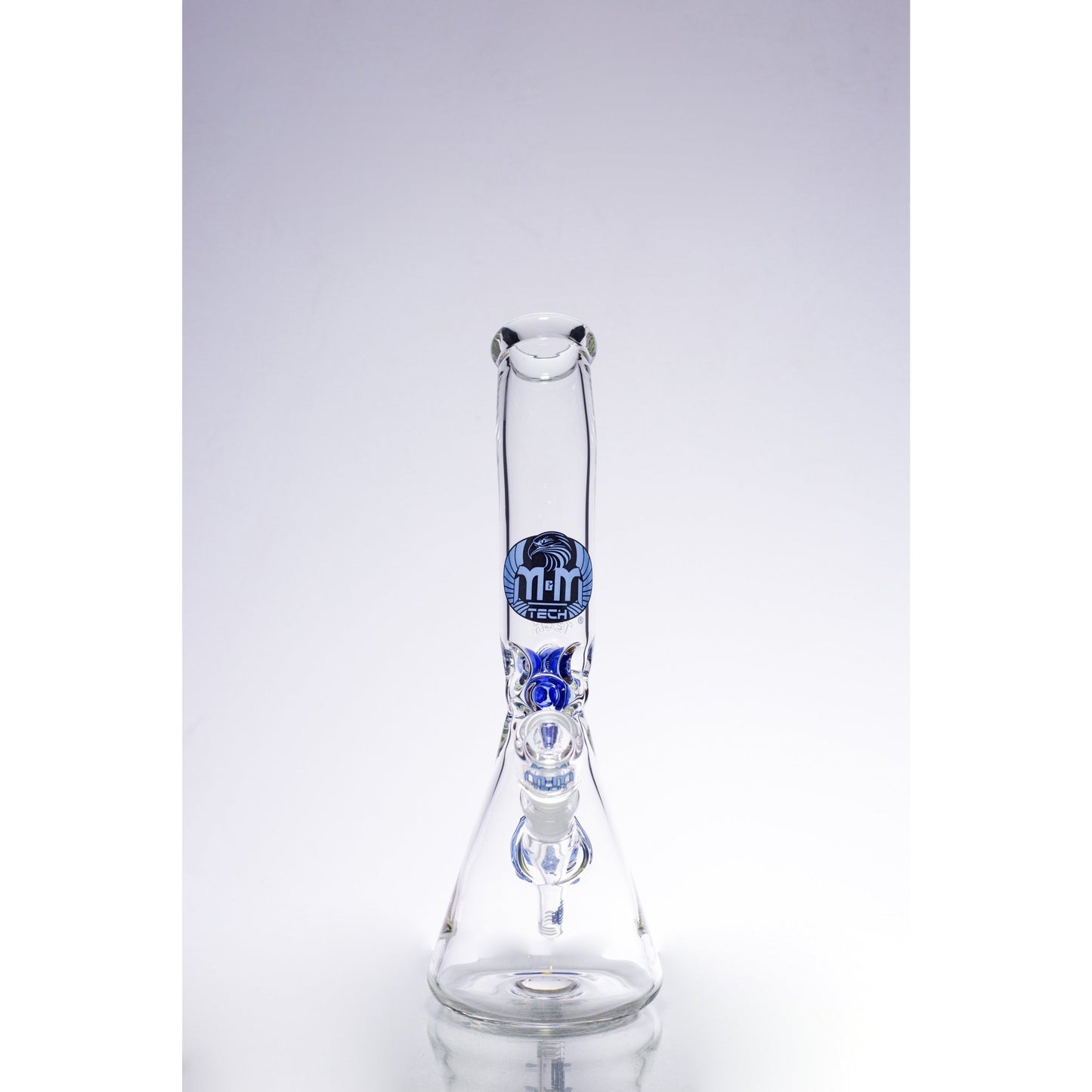 Waterpipe Lazy Beaker with Ice Pinch by M&M Tech - M&M Tech Glass