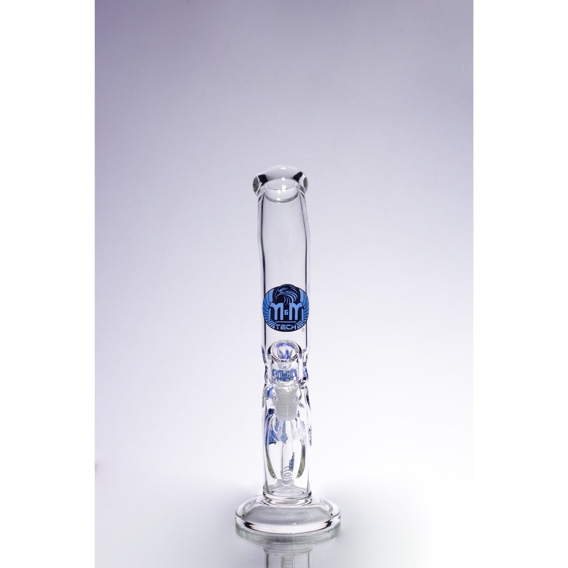 Waterpipe Lazy Straight Tube with Ice Pinch by M&M Tech - M&M Tech Glass