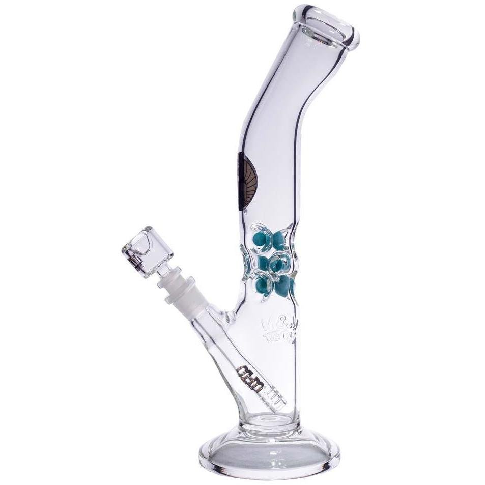 Waterpipe Lazy Straight Tube with Ice Pinch by M&M Tech - M&M Tech Glass