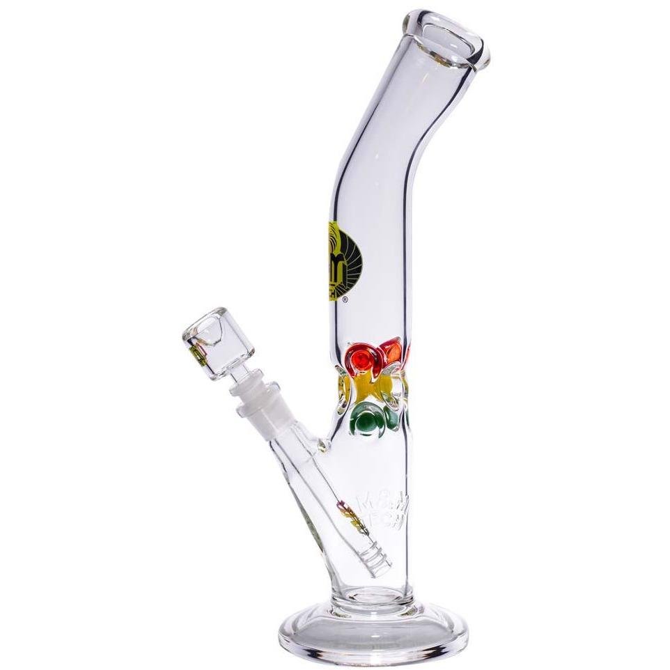 Waterpipe Lazy Straight Tube with Ice Pinch by M&M Tech - M&M Tech Glass