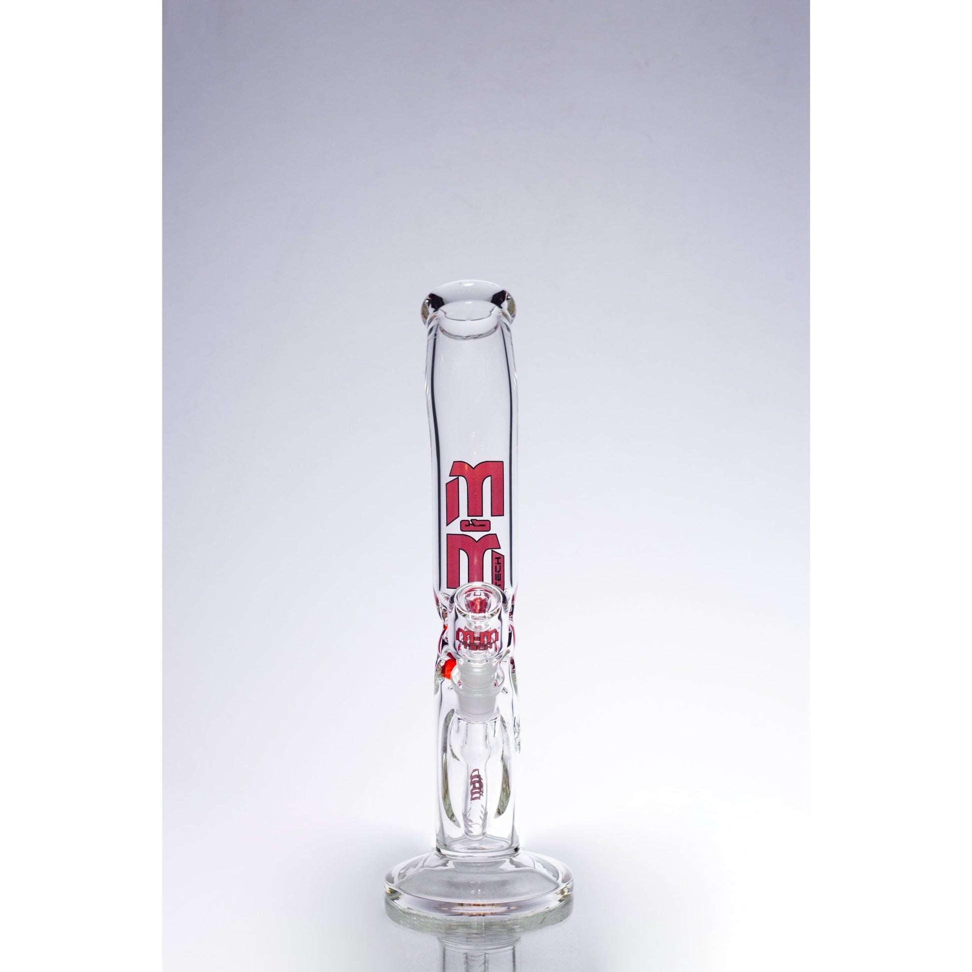 Waterpipe Lazy Straight Tube with Ice Pinch by M&M Tech - M&M Tech Glass