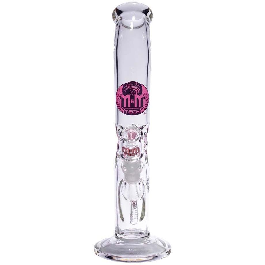 Waterpipe Lazy Straight Tube with Ice Pinch by M&M Tech - M&M Tech Glass
