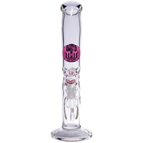 Image of Waterpipe Lazy Straight Tube with Ice Pinch by M&M Tech - M&M Tech Glass