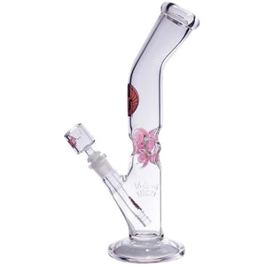 Waterpipe Lazy Straight Tube with Ice Pinch by M&M Tech - M&M Tech Glass